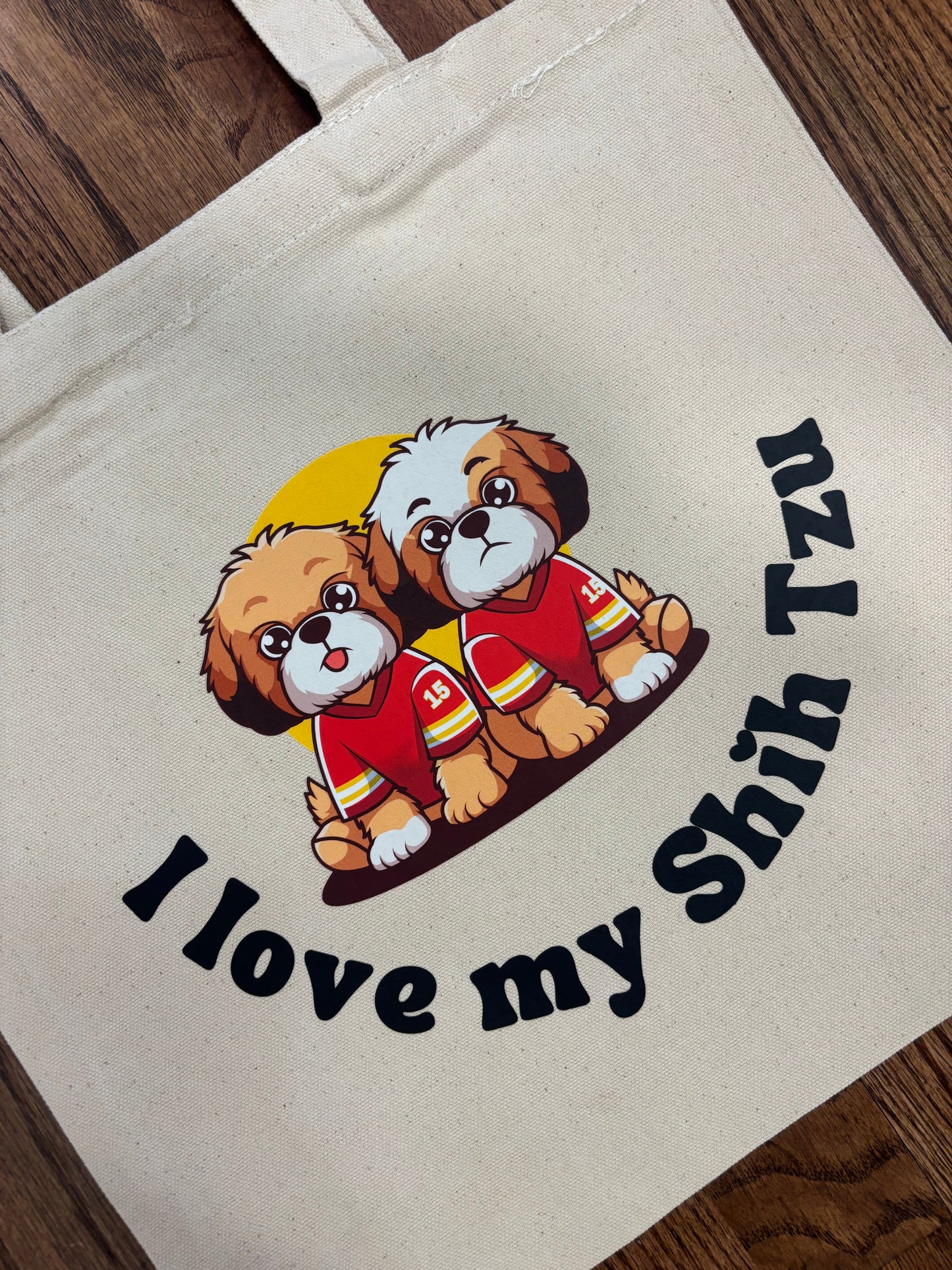 "I Love My Shih Tzu" Tote Bag