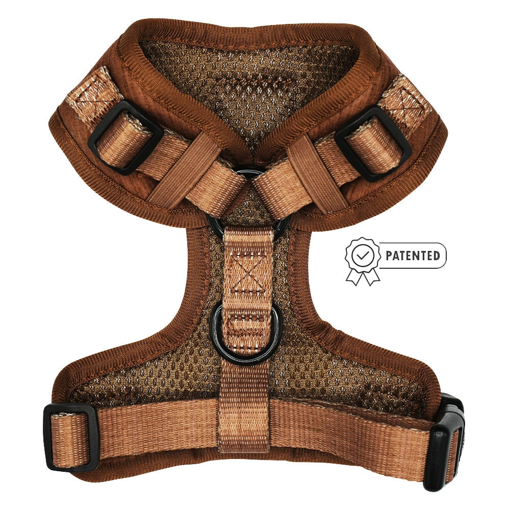 Brown Adjustable Dog Harness