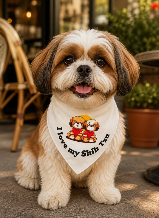"I Love My Shih Tzu" Bandana