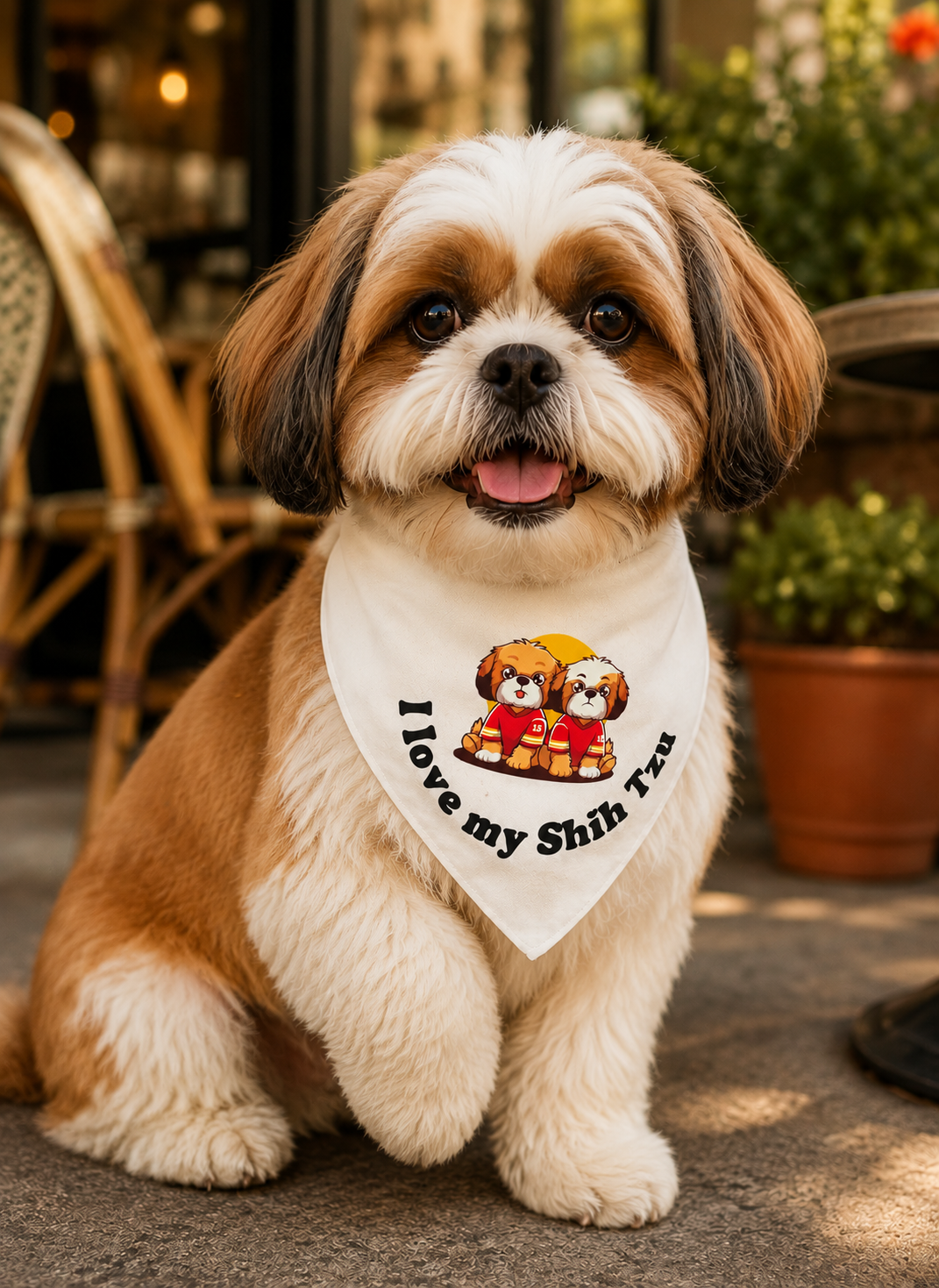 "I Love My Shih Tzu" Bandana