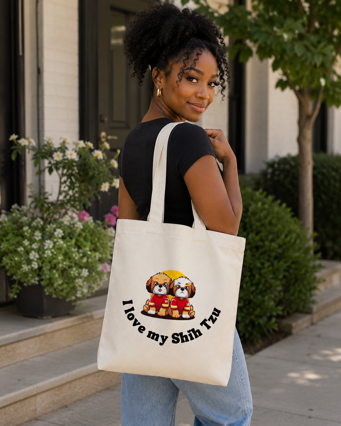 "I Love My Shih Tzu" Tote Bag