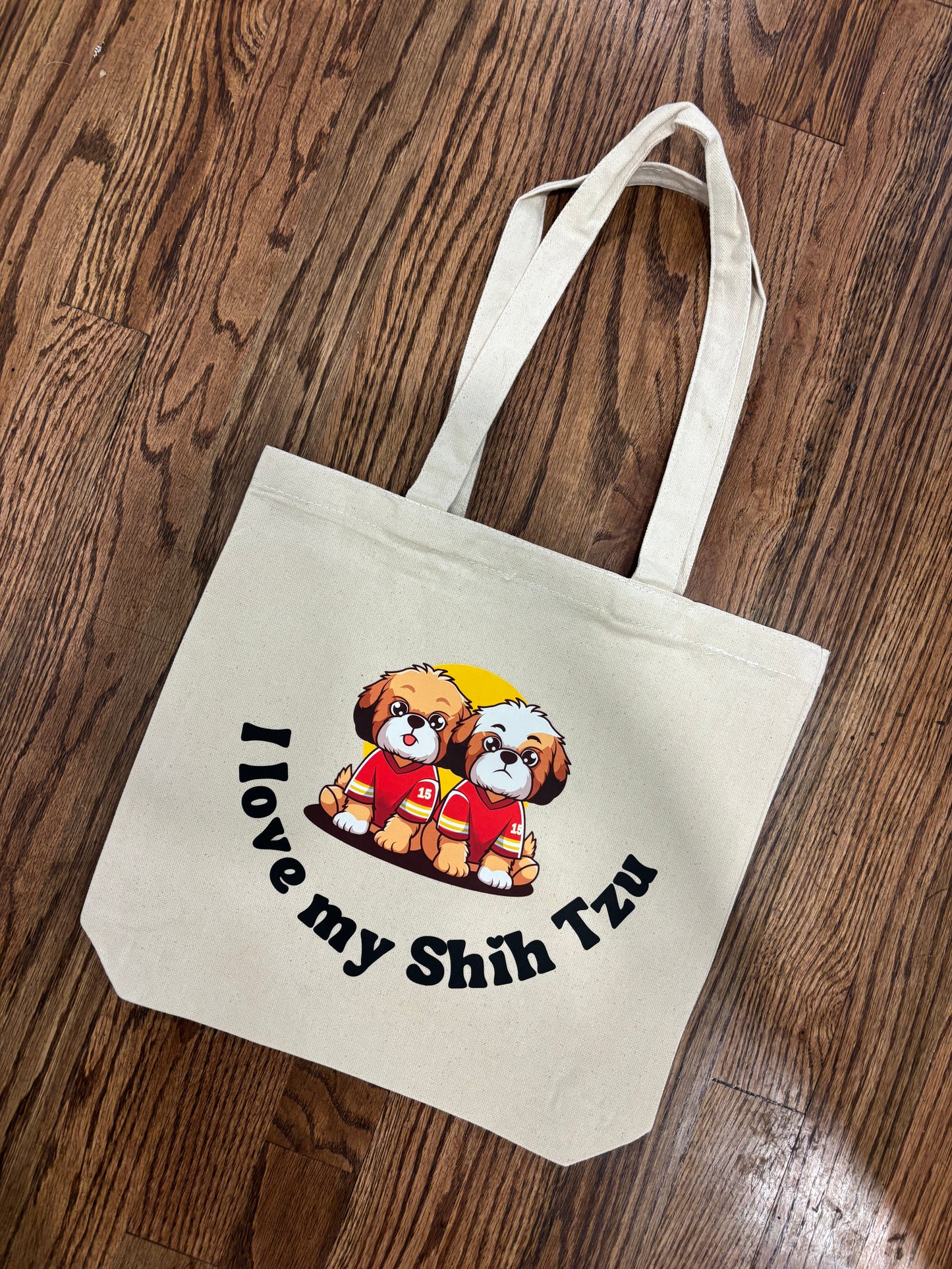 "I Love My Shih Tzu" Tote Bag