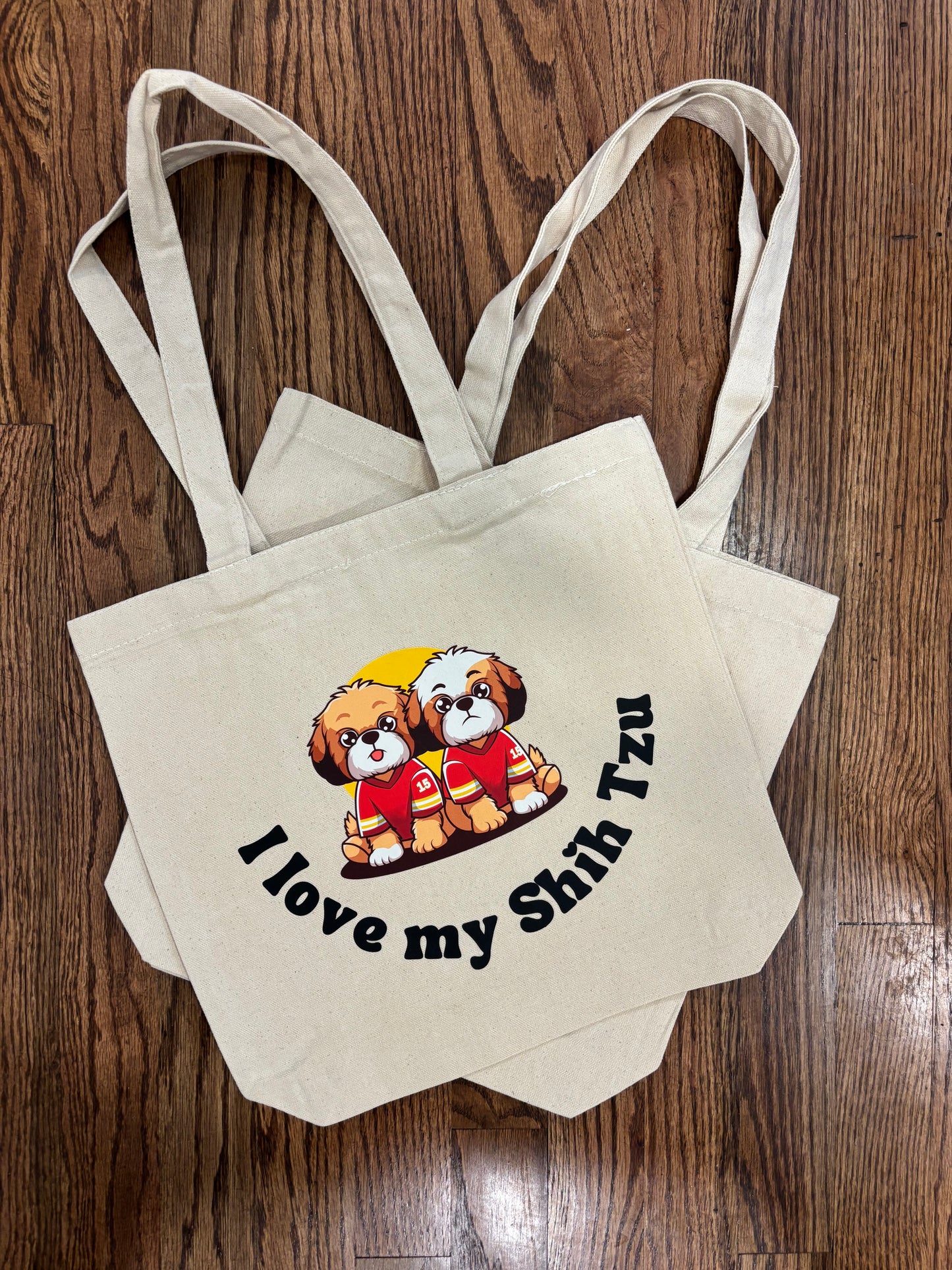 "I Love My Shih Tzu" Tote Bag