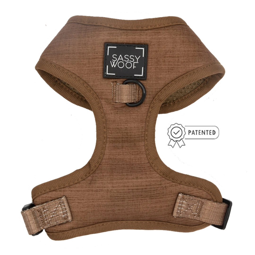 Brown Adjustable Dog Harness